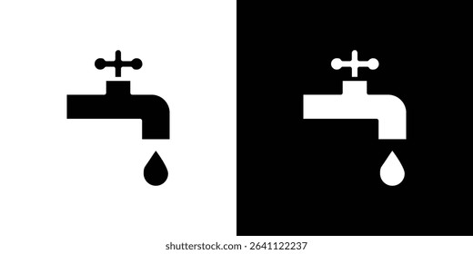 Faucet drip icon symbols. Vector illustration.