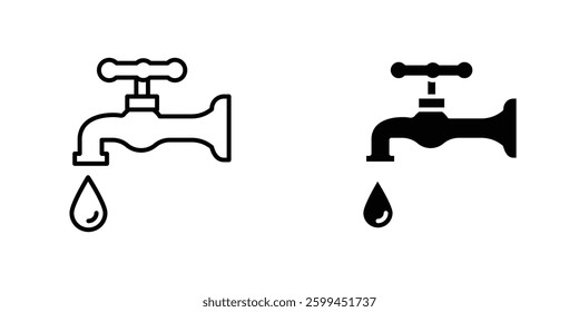 Faucet dripicons for ui. vector illustration