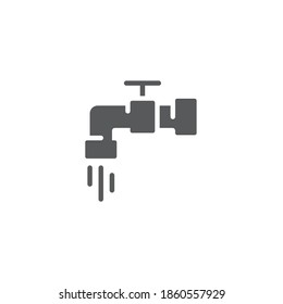 Faucet and drop icon, color, line, outline vector sign, linear style pictogram isolated on white. Symbol, logo illustration. Editable stroke. Pixel perfect