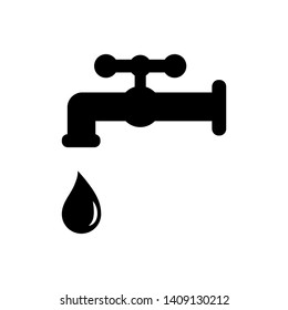 Faucet and drop icon vector illustration.
