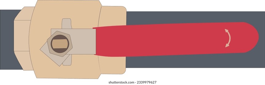 Armaturenbretter-Armaturen öffnen einen nahen Wasserflussgriff