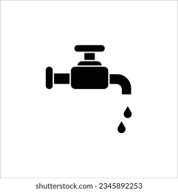 Faucet glyph icon. illustration graphic of Faucet glyph