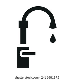 Faucet glyph icon vector design templates simple and modern