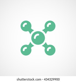 Faucet Green Flat Icon On White Background