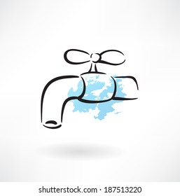 faucet grunge icon