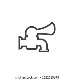 Faucet icon design template vector isolated illustration