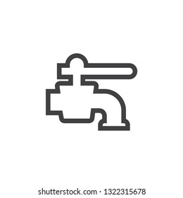 Faucet icon design template vector isolated illustration