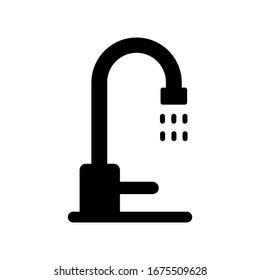 plantilla vectorial de diseño de iconos de faucet