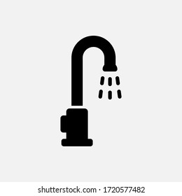 Faucet icon designed in a solid style