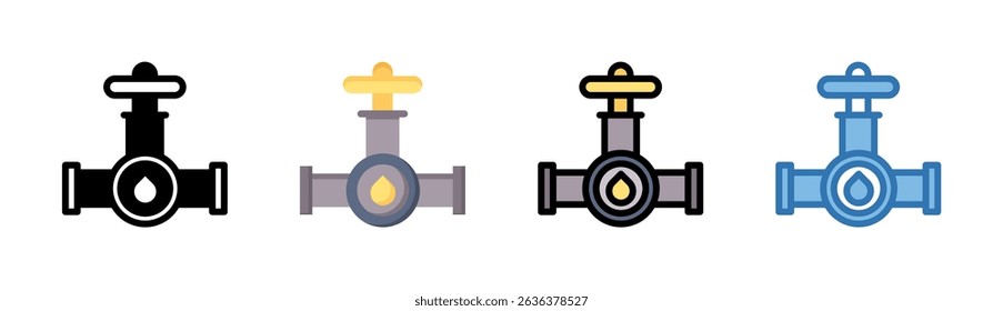 Faucet Icon Element For Design And Vector