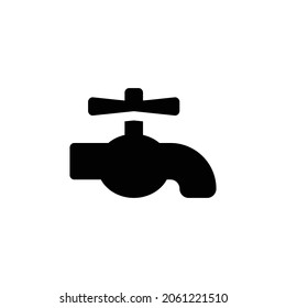 faucet Icon. Flat style design isolated on white background. Vector illustration