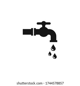Faucet icon flat vector illustration