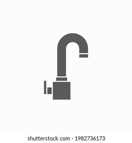 faucet icon, hydrant vector, tap illustration