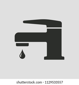 Faucet  icon, isolated. Flat design.