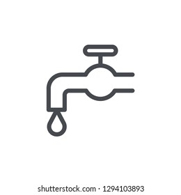 Faucet icon isolated on white background. Washing symbol modern, simple, vector, icon for website design, mobile app, ui. Vector Illustration
