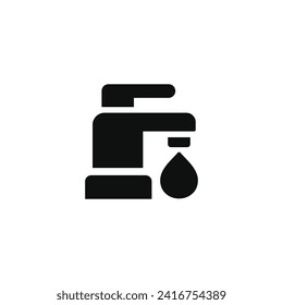 Faucet icon isolated on white background