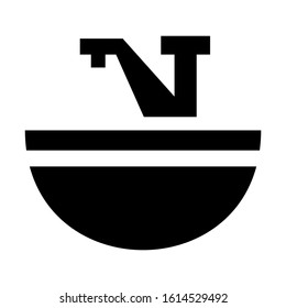 faucet icon isolated sign symbol vector illustration - high quality black style vector icons
