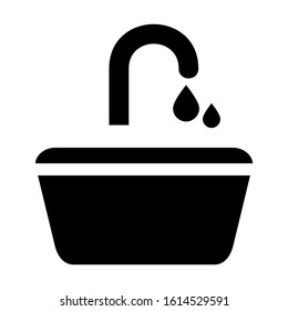 faucet icon isolated sign symbol vector illustration - high quality black style vector icons
