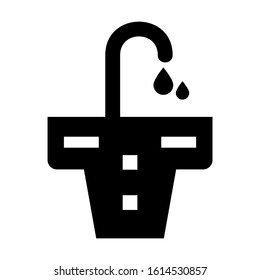 faucet icon isolated sign symbol vector illustration - high quality black style vector icons
