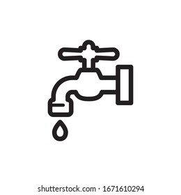 faucet icon line art design