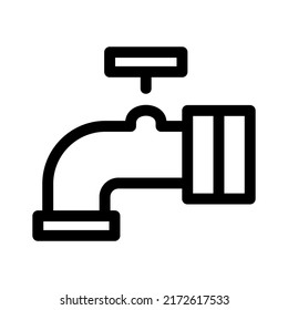 faucet icon or logo isolated sign symbol vector illustration - high quality black style vector icons
