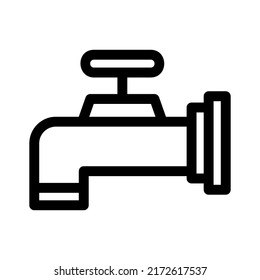 faucet icon or logo isolated sign symbol vector illustration - high quality black style vector icons
