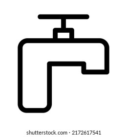 faucet icon or logo isolated sign symbol vector illustration - high quality black style vector icons
