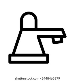 faucet icon or logo isolated sign symbol vector illustration - high quality black style vector icons
