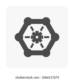 Faucet icon on white.