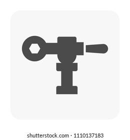 Faucet icon on white.