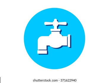 Faucet icon on white background