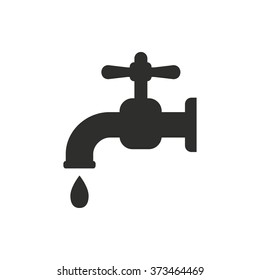 Faucet  icon  on white background. Vector illustration.
