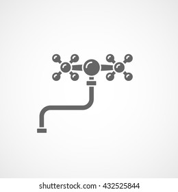 Faucet Icon On White Background