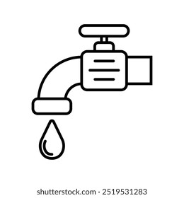 Ilustración de diseño de Vector de contorno de icono de grifo