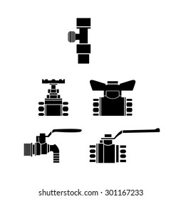 Faucet icon set