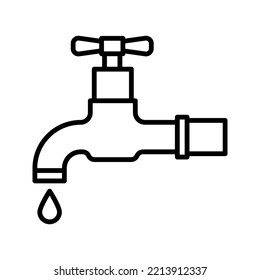 Faucet icon. sign for mobile concept and web design. vector illustration