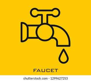Faucet icon signs