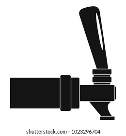Faucet icon. Simple illustration of faucet vector icon for web