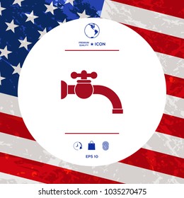 Faucet icon symbol