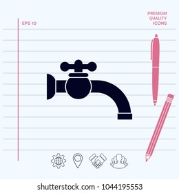 Faucet icon symbol