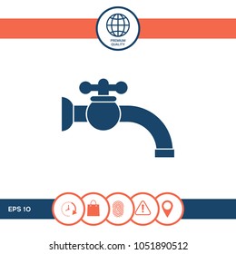 Faucet icon symbol