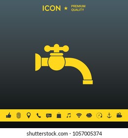 Faucet icon symbol