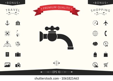 Faucet icon symbol
