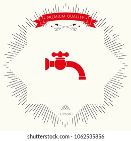 Faucet icon symbol