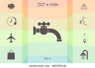 Faucet icon symbol