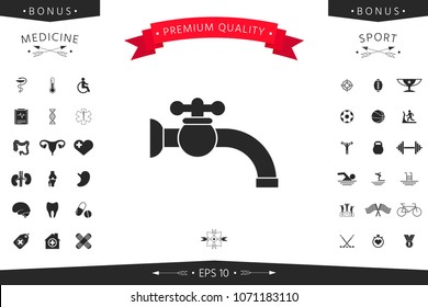 Faucet icon symbol