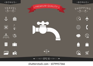 Faucet icon symbol