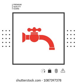 Faucet icon symbol