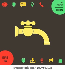 Faucet icon symbol