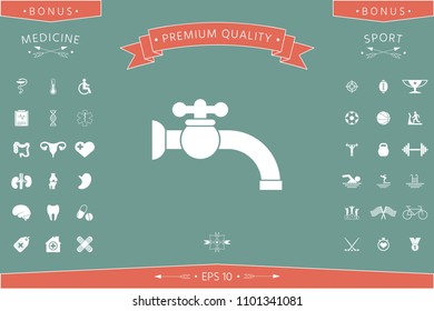 Faucet icon symbol